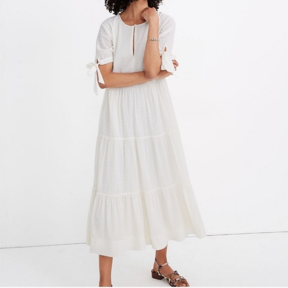 Madewell White Midi Dress